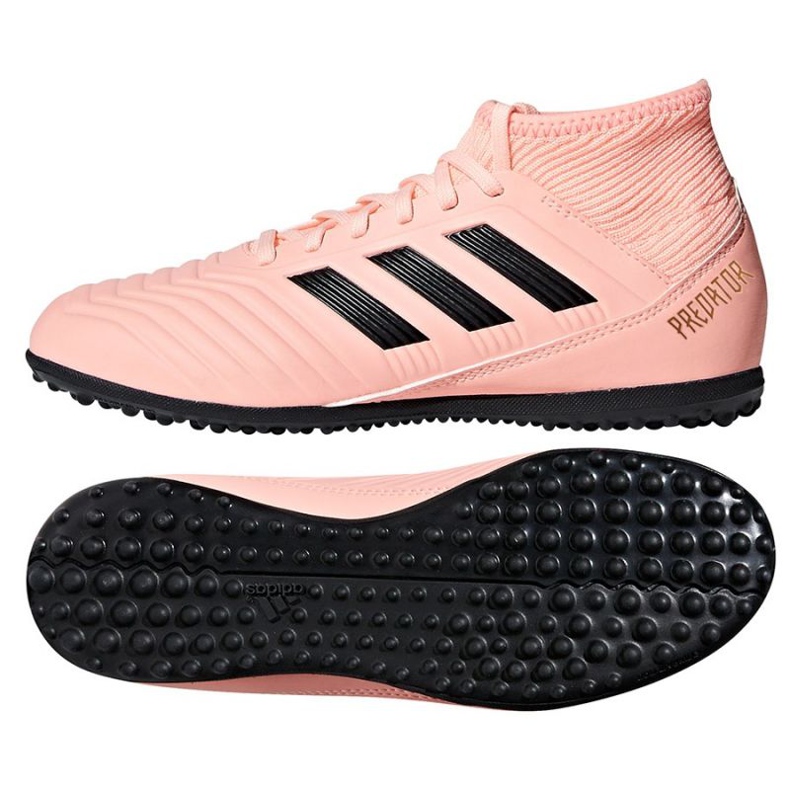 Chaussures indoor adidas Predator Tango 18.3 J TF Jr DB2331 rose