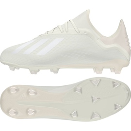 Chaussures de foot Adidas X 18.2 Fg M DB2181 blanche