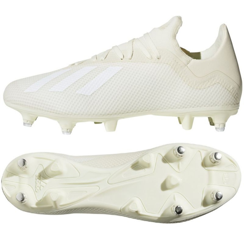 Chaussures de foot Adidas X 18.3 Sg M D97851 blanche blanche