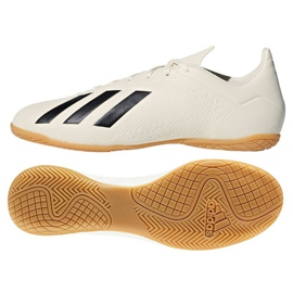 Chaussures indoor adidas X Tango 18.4 In M blanche