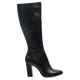 Bottines Espinto 185 noires sur le montant le noir