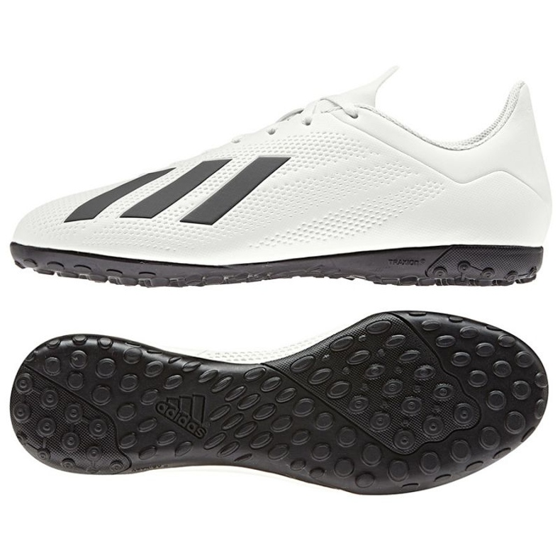 Les chaussures de football adidas X Tango 18.4 Tf M blanche
