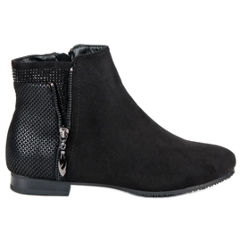 Bottines plates noires