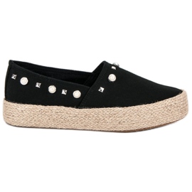 J. Star Espadrilles noires le noir