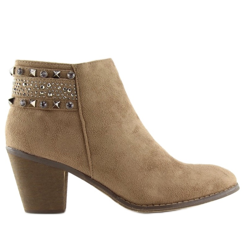 Bottines femme beiges L3526 Kaki Bottines femme beiges L3526 Kaki