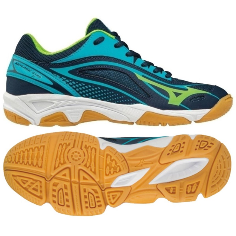 Chaussures de handball Mizuno Mirage Star 2 Jr. X1GC170536 bleu