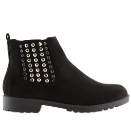 Bottines Chelsea noires pour femmes 108-107 Noir le noir