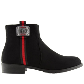 Bottines Chelsea en Daim Noir 100-913B0-2 Noir