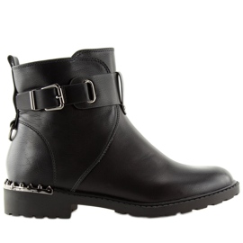Bottes pour femmes noires G-168-1 Noir le noir