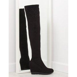 Bottines compensées noires K-59 noires le noir