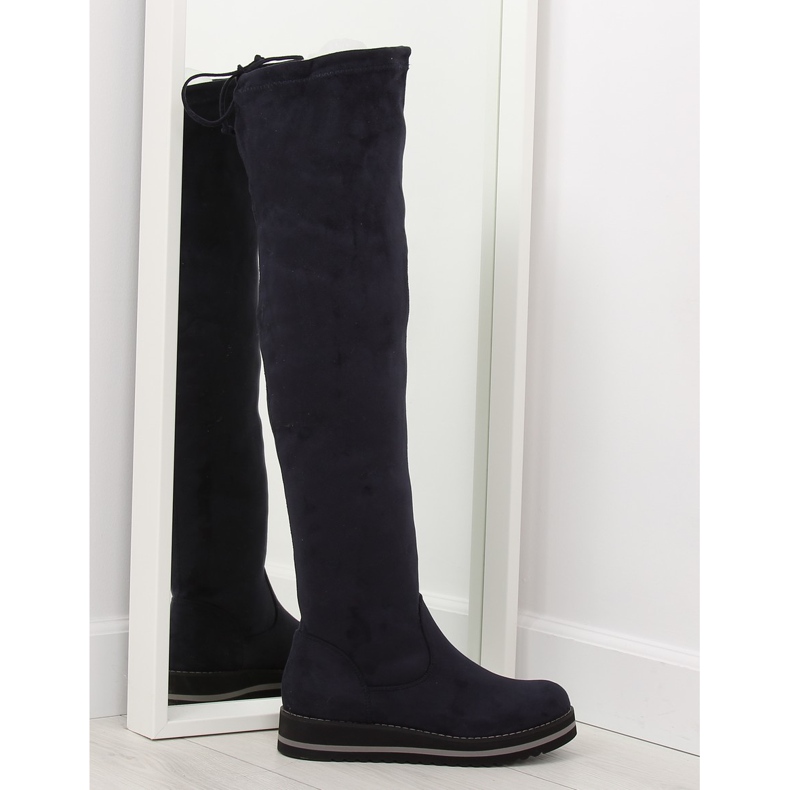 Cuissardes femme bleu marine 512-PG bleu