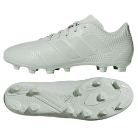 Les chaussures de football adidas Nemeziz 18.4 FxG M blanc