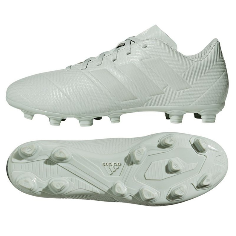 Les chaussures de football adidas Nemeziz 18.4 FxG M blanche