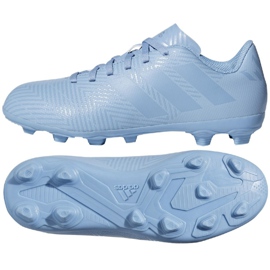 Chaussures de football Adidas Nemeziz Messi 18.4 FxG Jr DB2368 multicolore bleu Chaussures de football Adidas Nemeziz Messi 18.4 FxG Jr DB2368 multicolore bleu