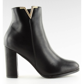 Bottines noires à talons Y23P noir le noir