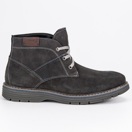 McKey Bottes pour hommes nouées gris McKey Bottes pour hommes nouées gris
