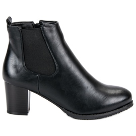 J. Star Bottines Jodhpur à talons hauts noir