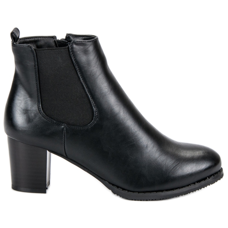 J. Star Bottines Jodhpur à talons hauts le noir