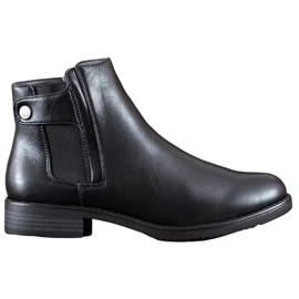 J. Star Bottes plates confortables le noir