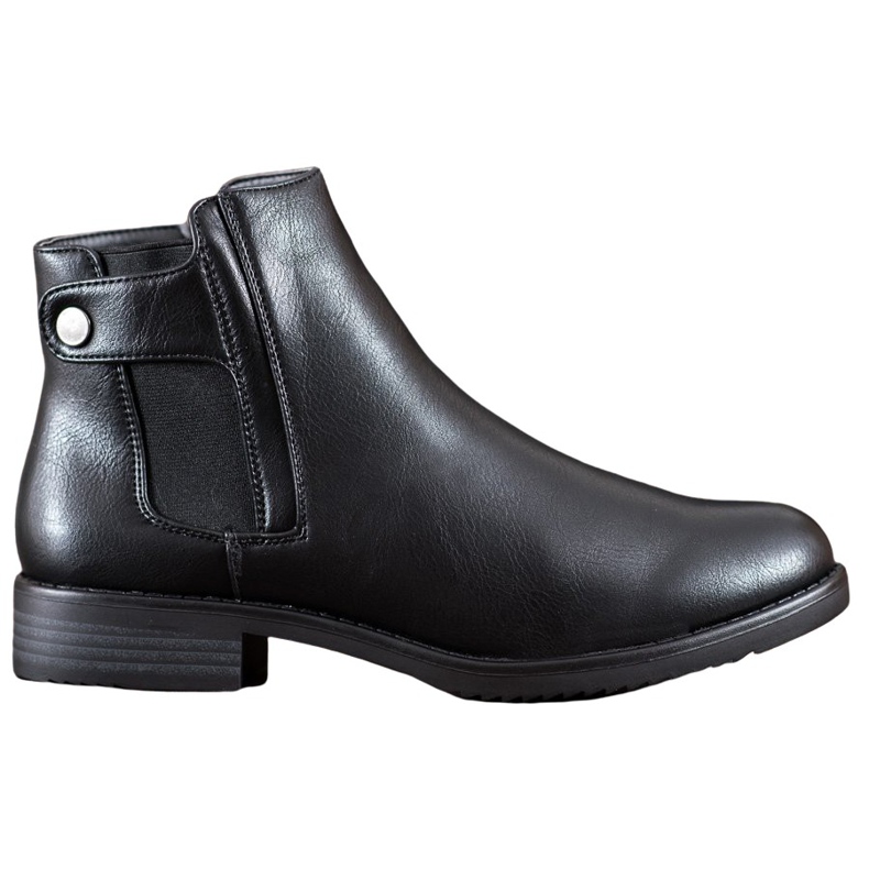 J. Star Bottes plates confortables le noir