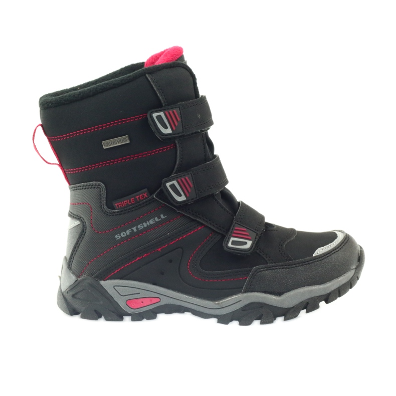 American Club Bottes d'hiver américaines avec une membrane de 1809 le noir rouge