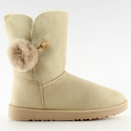 Emusy avec pompon beige SP04P beige Emusy avec pompon beige SP04P beige
