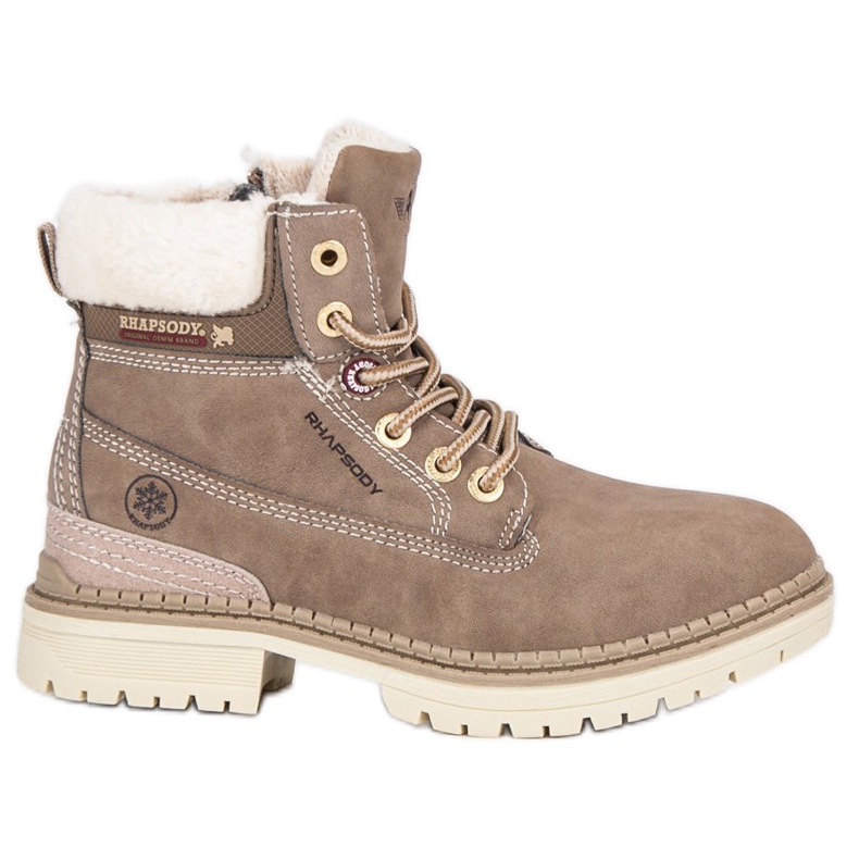 American Club Trappeurs américains pour filles brun