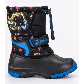 American Club Wellies américains chauds noir