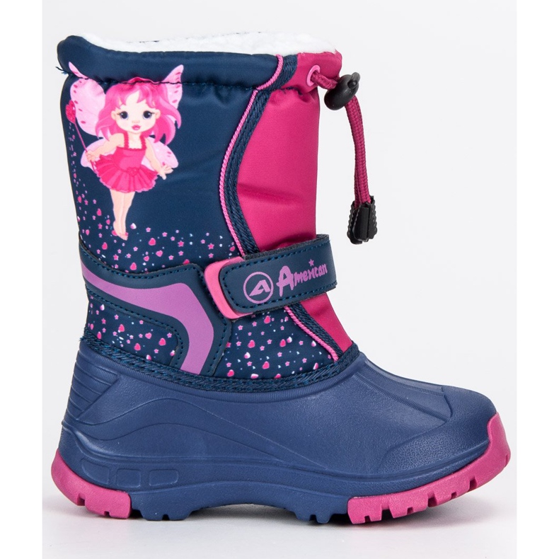 American Club Wellies américains chauds bleu