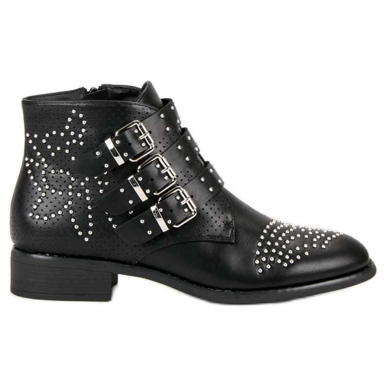 Bestelle Bottes de rock le noir Bestelle Bottes de rock le noir