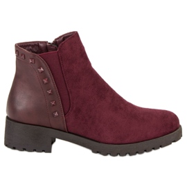 Lovery Bottes décontractées rouge