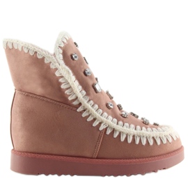 Rose Bottines rose DD62P Rose