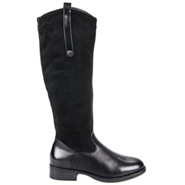Bottes noires classiques le noir