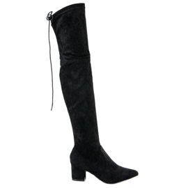 Vices Cuissardes Noires En Spitz
