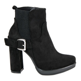 Seastar Bottes sexy sur le poste le noir