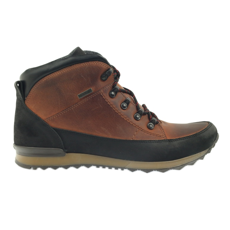 Chaussures de trekking pour hommes Riko rouge 860 le noir multicolore