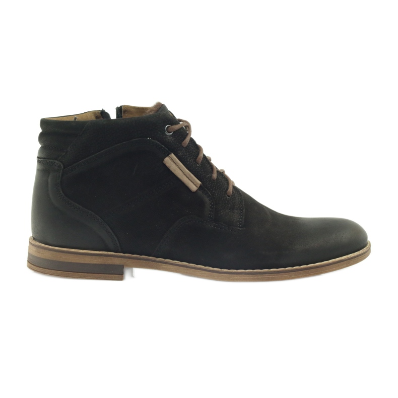 Bottes Riko Jodhpur bottes chaussures pour hommes avec fermeture éclair le noir
