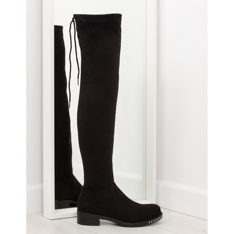 Surbottes en daim noir NS020P noir le noir