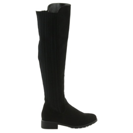 Bottes noires avec une chaussette Filippo