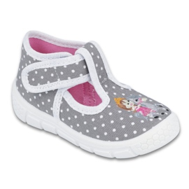 Befado chaussures pour enfants miel pu 531P006 blanc gris