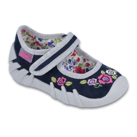 Chaussures enfant Befado 109P170 gris bleu marine