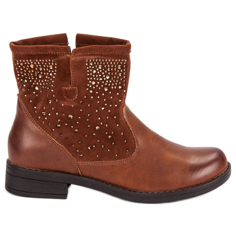 Mannika Bottines à enfiler marron brun