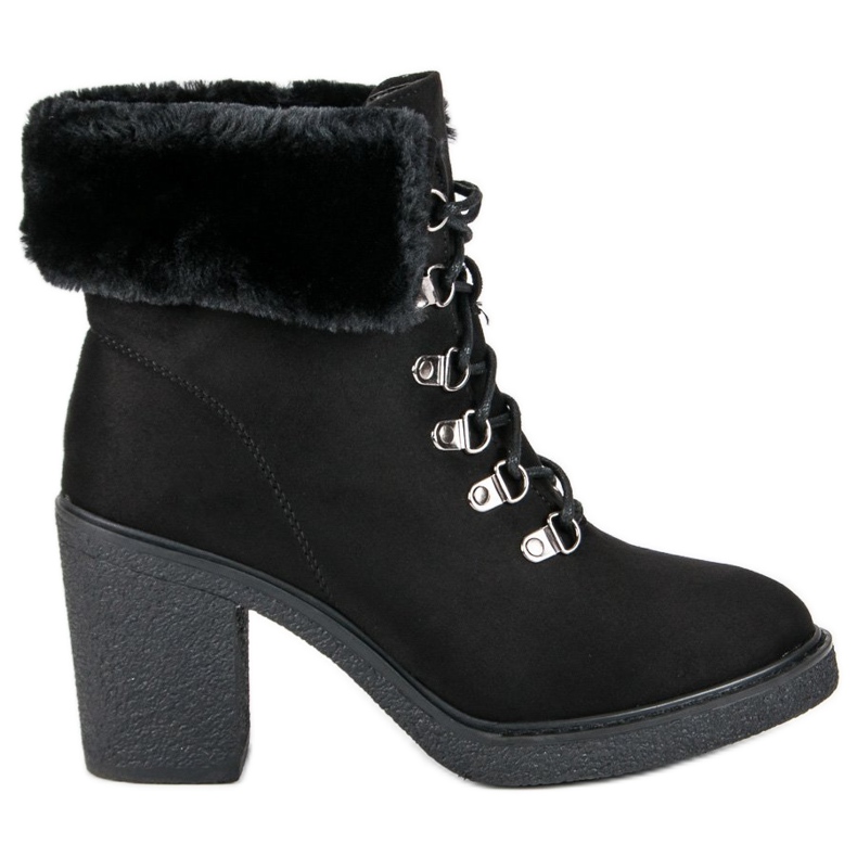 Juliet Bottes nouées sur le poteau le noir Juliet Bottes nouées sur le poteau le noir