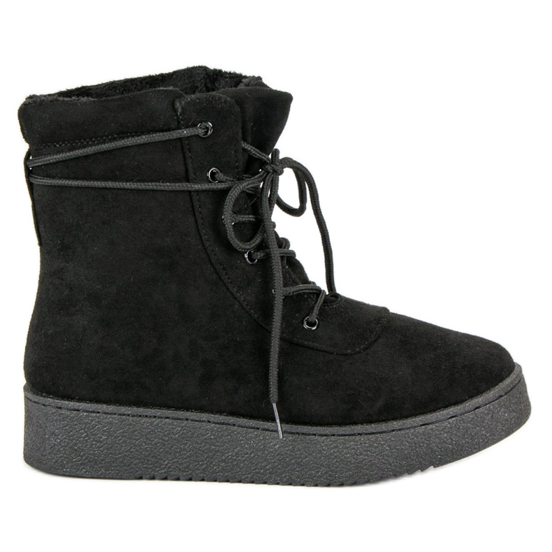 Anesia Paris Bottines à lacets sur la plateforme le noir Anesia Paris Bottines à lacets sur la plateforme le noir