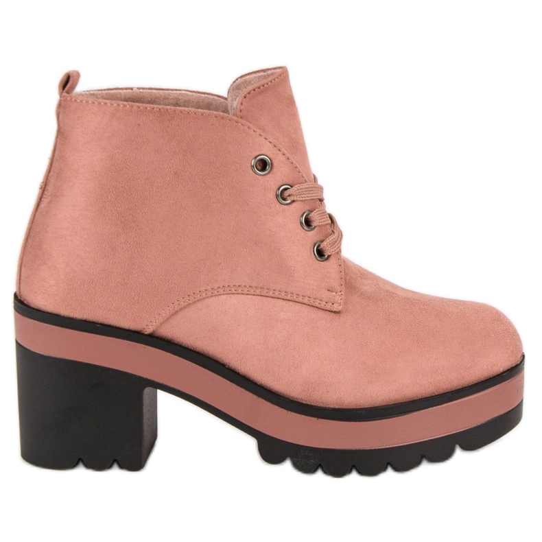 Bottes légères à talons hauts rose