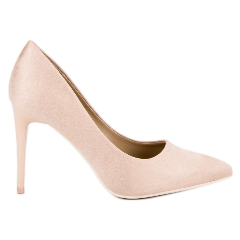 Talons en daim brun