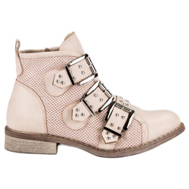 Sweet Shoes Bottines rose clair noir