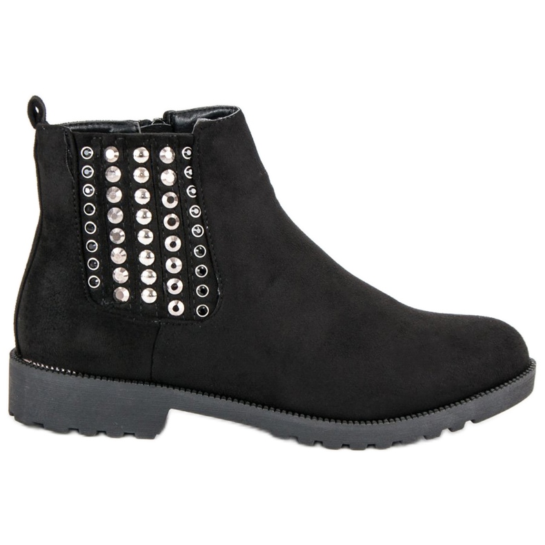 Queen Vivi Bottines Chelsea élégantes le noir