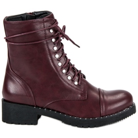 Diamantique Travailleurs marrons rouge