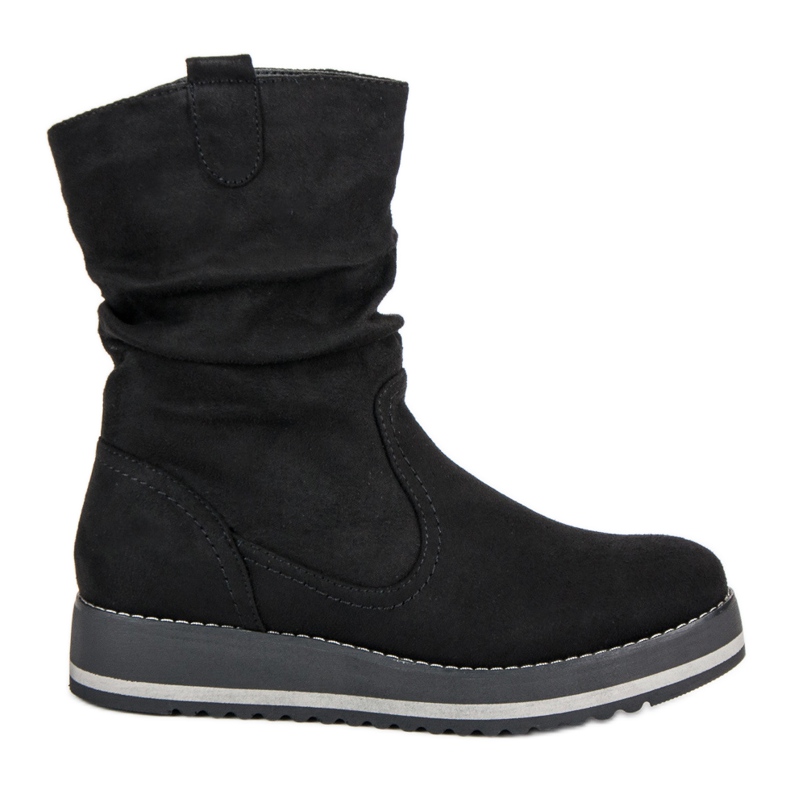 Kayla Bottines compensées noires le noir